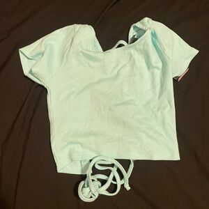 wild fable Mint Green Ribbed Crop Top